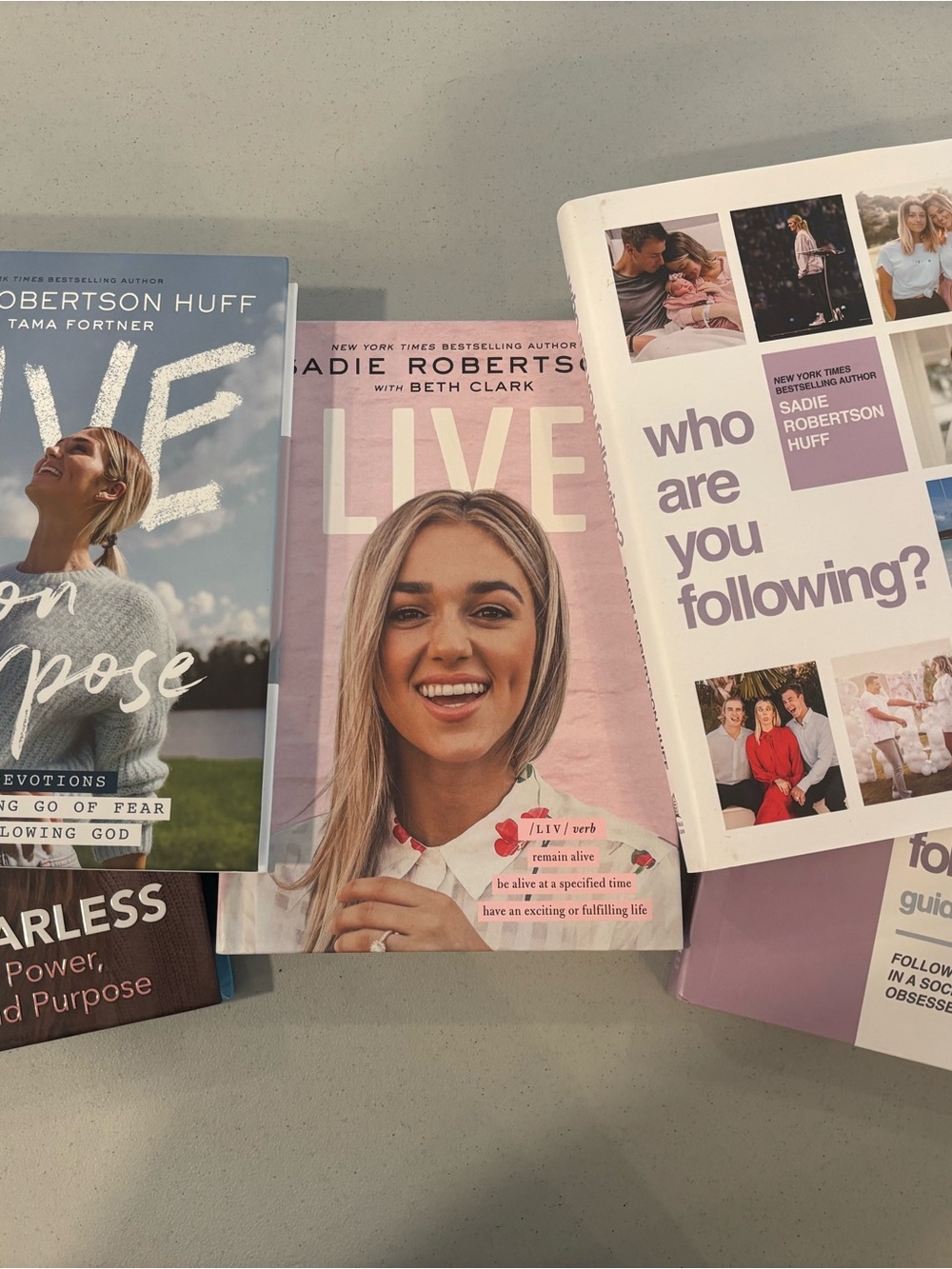 NWOT 5 Sadie Robertson Huff books - LIVE hardcovers